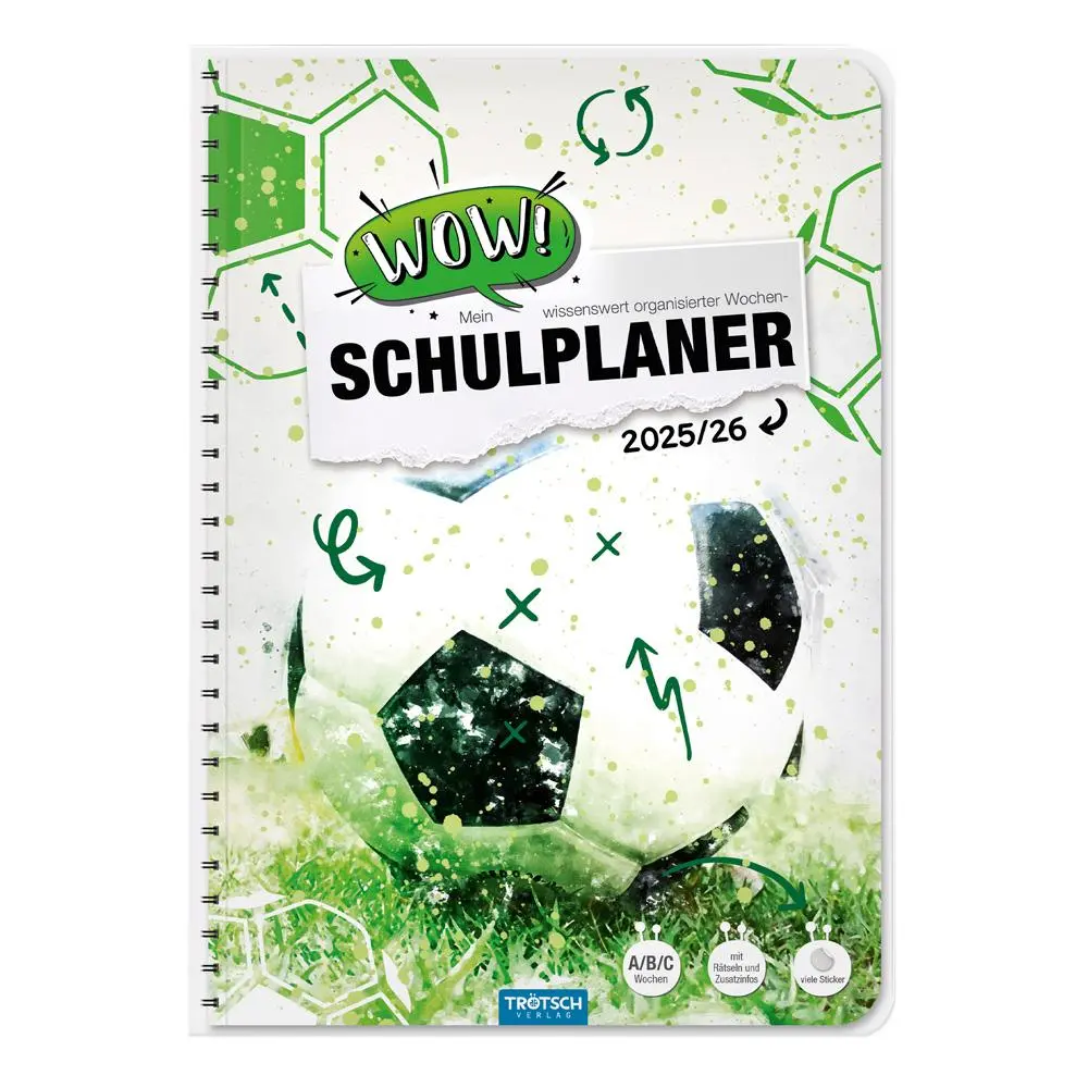 Cover: 9783988025210 | Trötsch Schulplaner WOW Fussball 25/26 | Trötsch Verlag | Taschenbuch