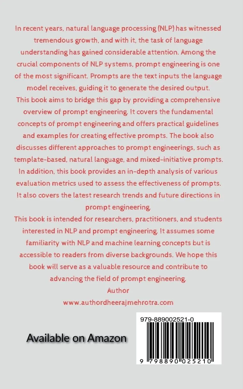 Rückseite: 9798890025210 | Understanding Prompt Engineering | Dheeraj | Taschenbuch | Englisch