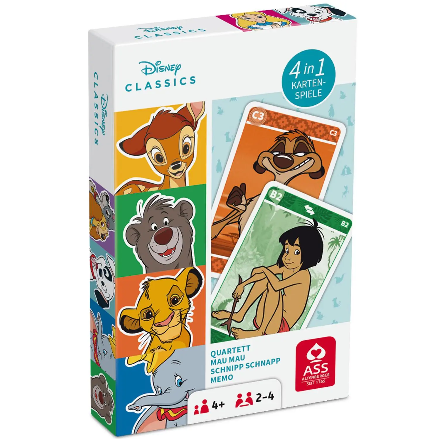 Cover: 4042677015310 | Display Disney Classics- Quartett 4 in 1 | ASS Altenburger | Spiel