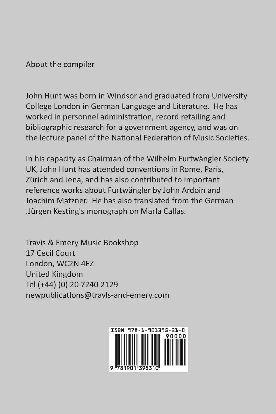 Rückseite: 9781901395310 | Philharmonic Autocrat the Discography of Herbert von Karajan...