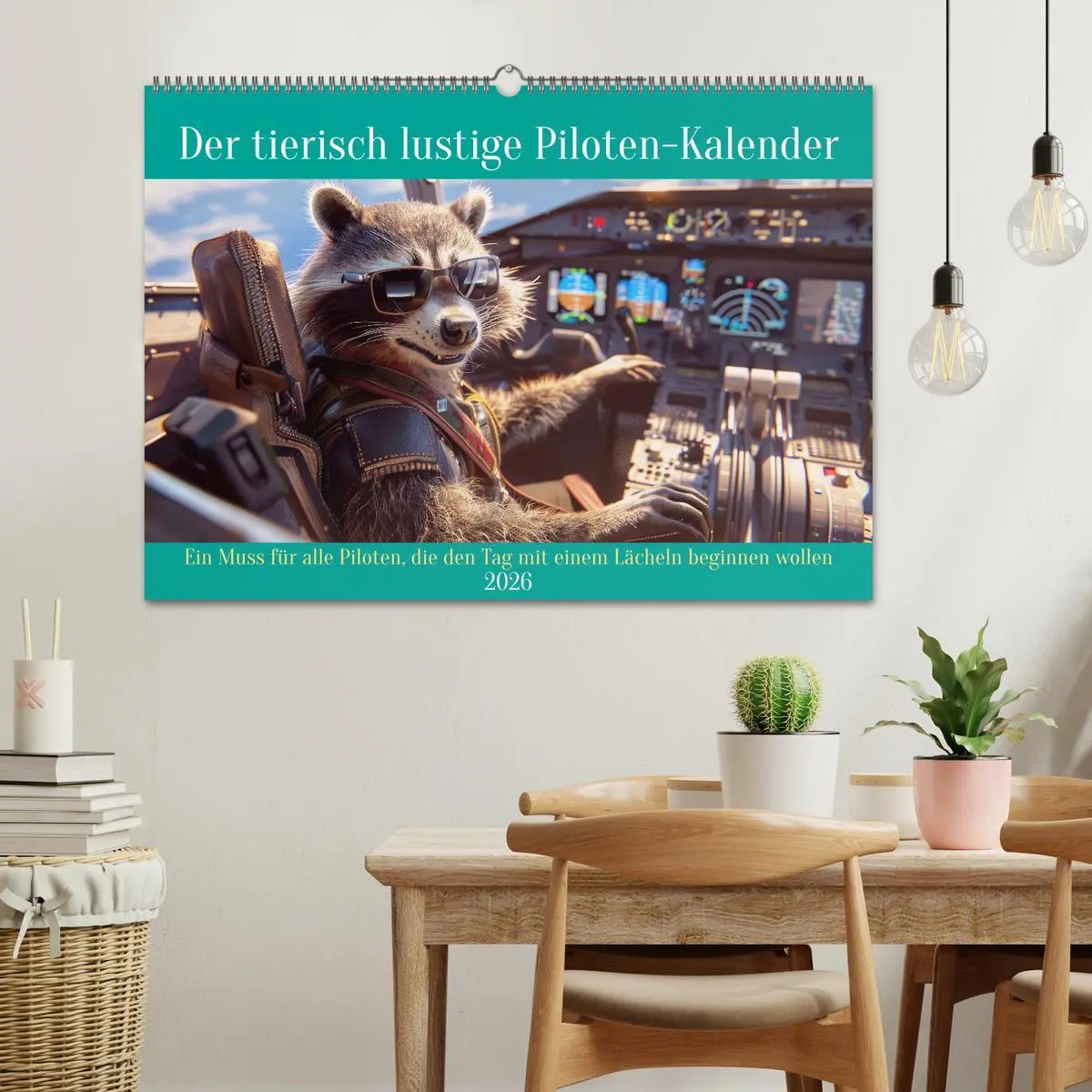 Bild: 9783457375310 | Der tierisch lustige Piloten-Kalender (Wandkalender 2026 DIN A2...