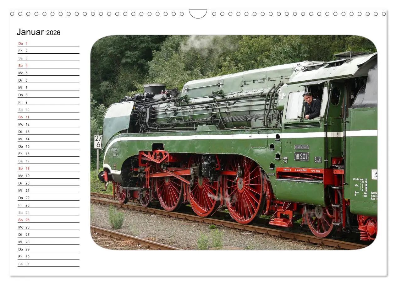 Bild: 9783457995310 | Unter Dampf - Dampflokromantik (Wandkalender 2026 DIN A3 quer),...