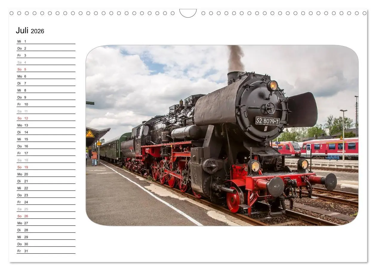 Bild: 9783457995310 | Unter Dampf - Dampflokromantik (Wandkalender 2026 DIN A3 quer),...