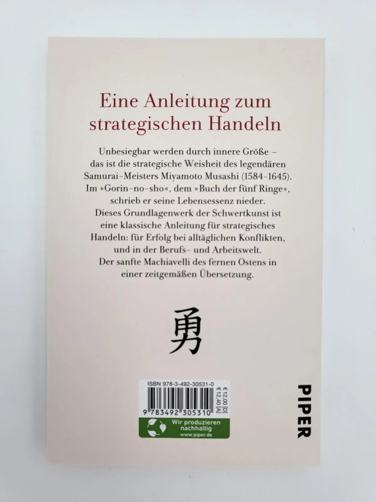 Bild: 9783492305310 | Das Buch der fünf Ringe | Klassische Strategien aus dem alten Japan