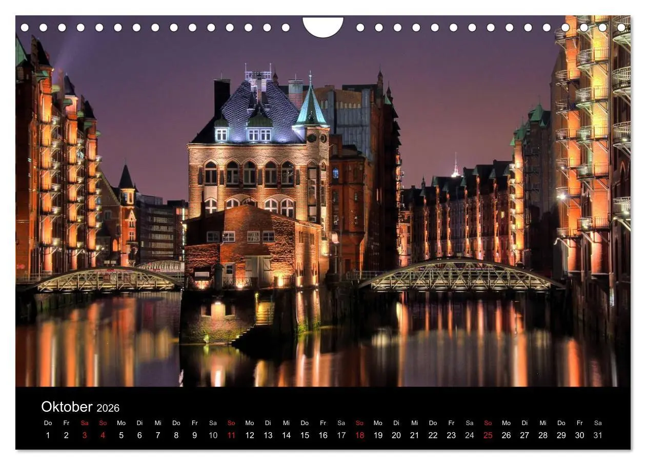 Bild: 9783516225310 | Hamburg (Wandkalender 2026 DIN A4 quer), CALVENDO Monatskalender