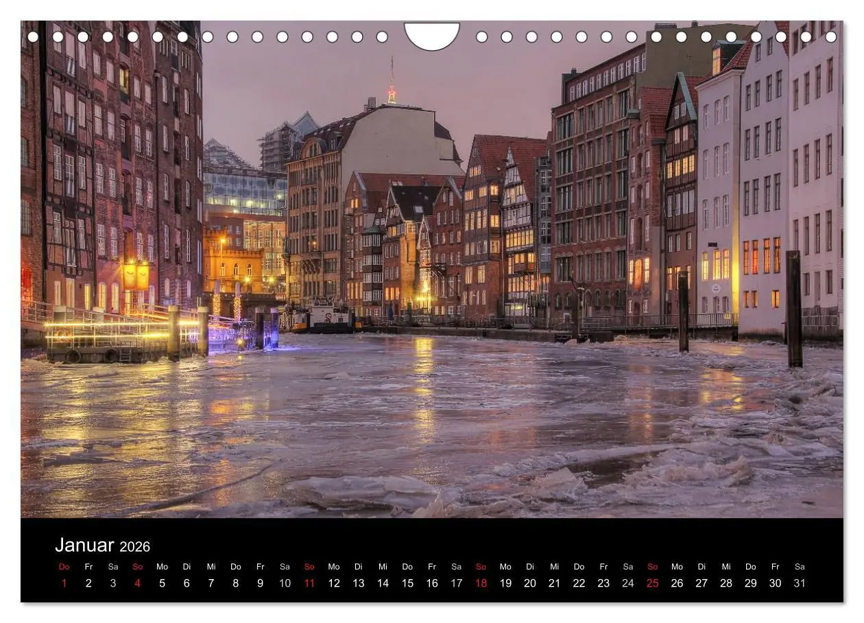Bild: 9783516225310 | Hamburg (Wandkalender 2026 DIN A4 quer), CALVENDO Monatskalender