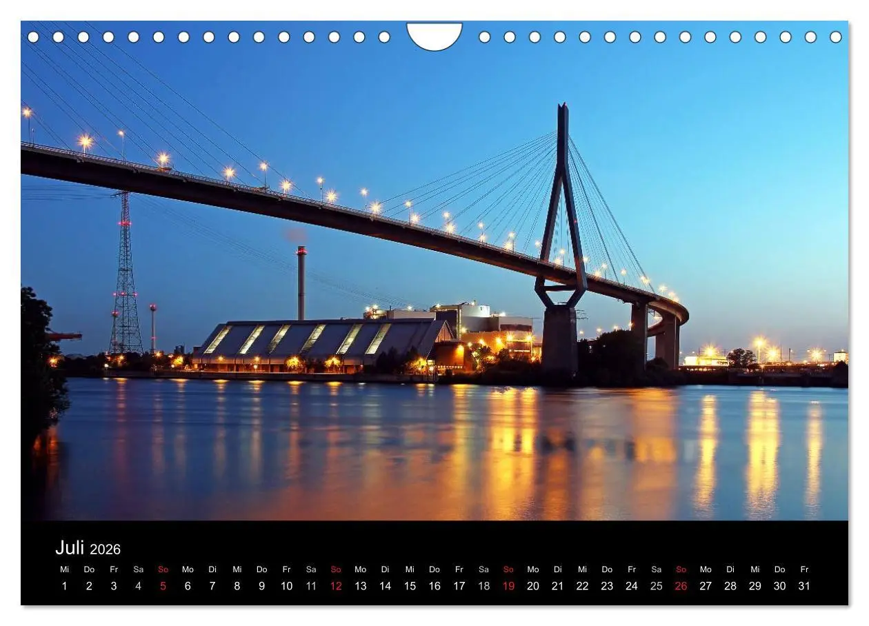 Bild: 9783516225310 | Hamburg (Wandkalender 2026 DIN A4 quer), CALVENDO Monatskalender