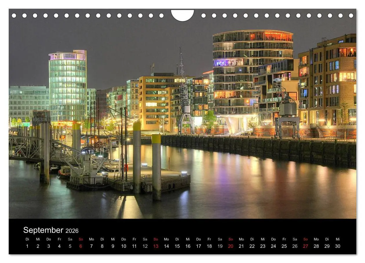 Bild: 9783516225310 | Hamburg (Wandkalender 2026 DIN A4 quer), CALVENDO Monatskalender