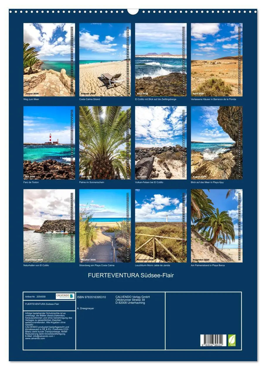 Bild: 9783516395310 | FUERTEVENTURA Südsee-Flair (Wandkalender 2026 DIN A2 hoch),...