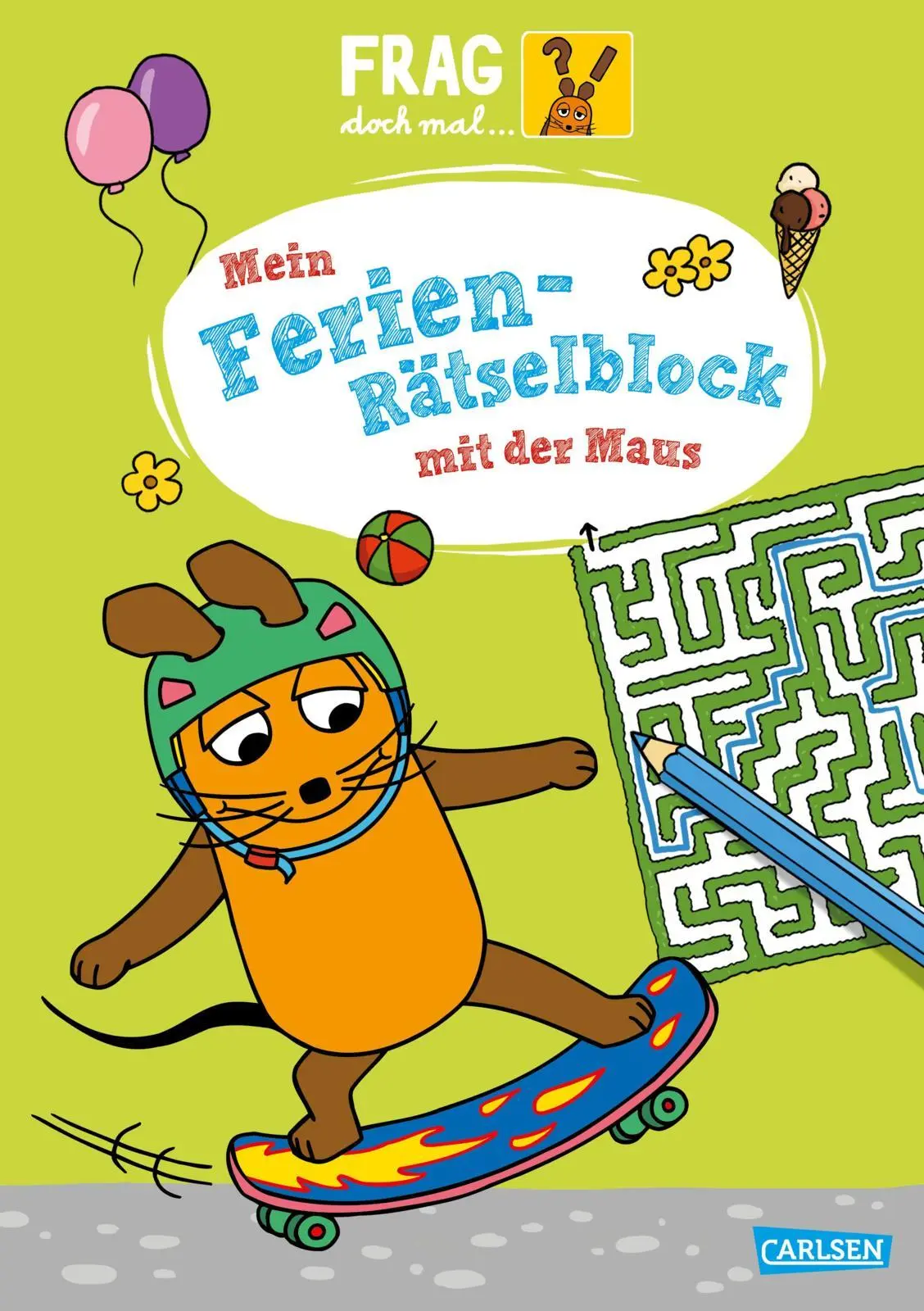 Cover: 9783551255310 | Frag doch mal ... die Maus: Mein Ferien-Rätselblock mit der Maus
