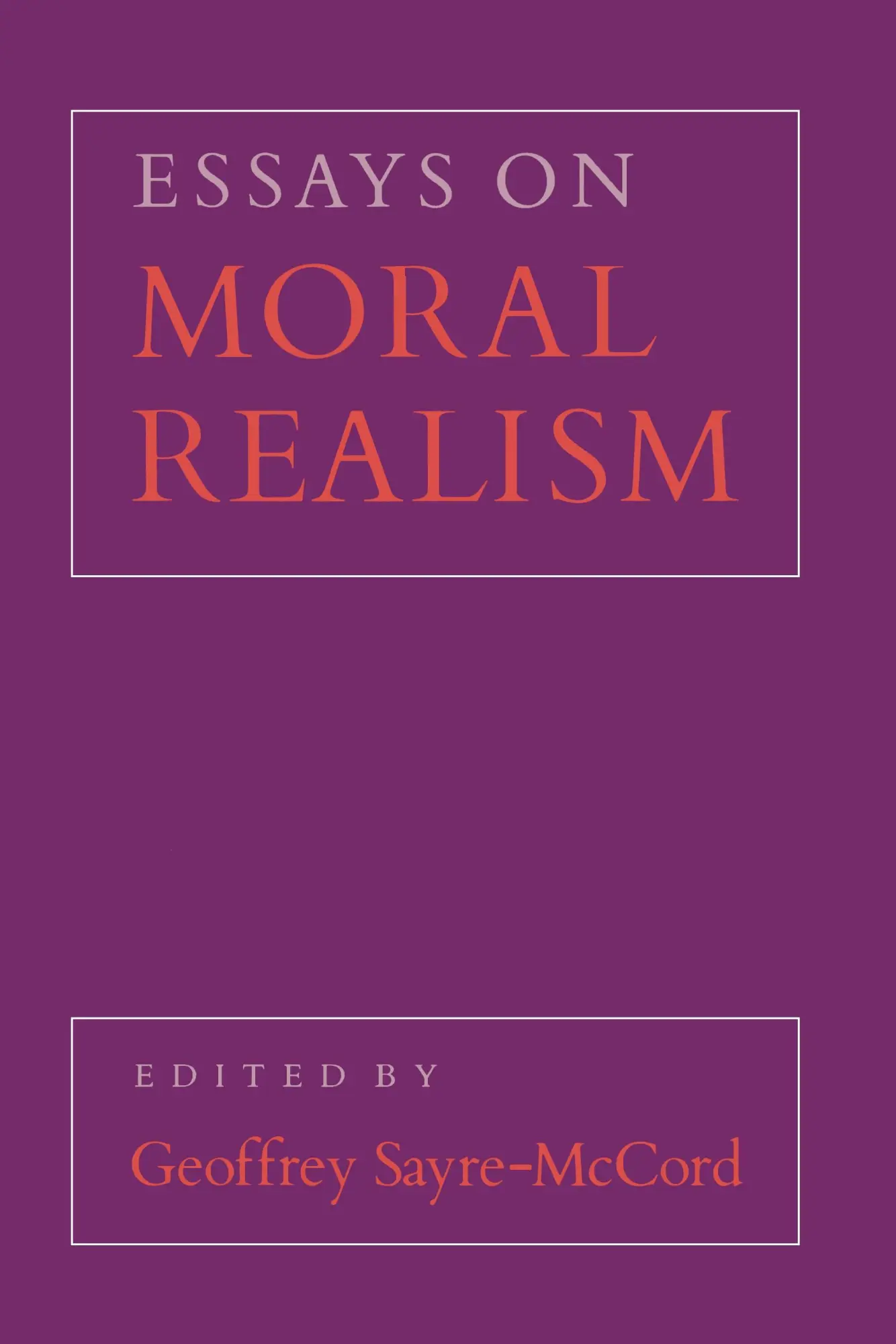 Cover: 9780801495410 | Essays on Moral Realism | Geoffrey Sayre-McCord | Taschenbuch | 1988