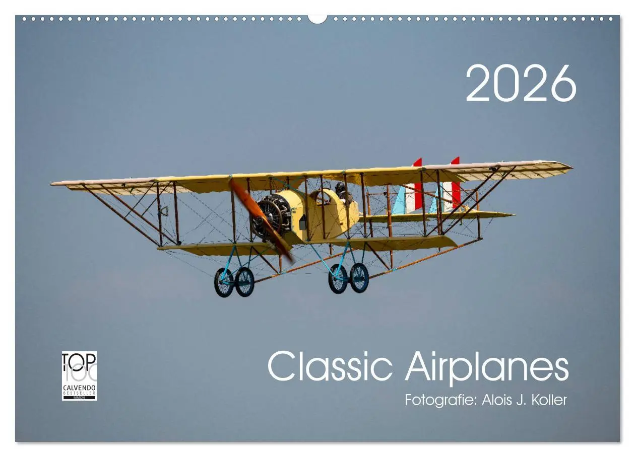 Cover: 9783457675410 | Classic Airplanes (Wandkalender 2026 DIN A2 quer), CALVENDO...