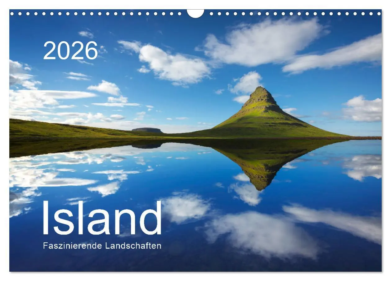 Cover: 9783516075410 | ISLAND 2026 - Faszinierende Landschaften (Wandkalender 2026 DIN A3...