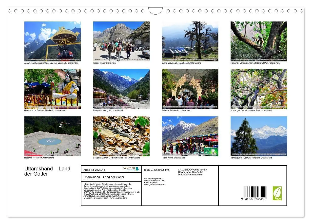 Bild: 9783516695410 | Uttarakhand - Land der Götter (Wandkalender 2026 DIN A3 quer),...