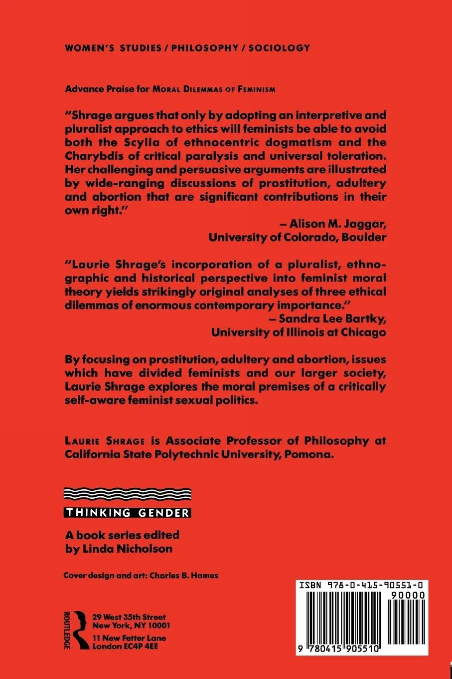 Rückseite: 9780415905510 | Moral Dilemmas of Feminism | Prostitution, Adultery, and Abortion