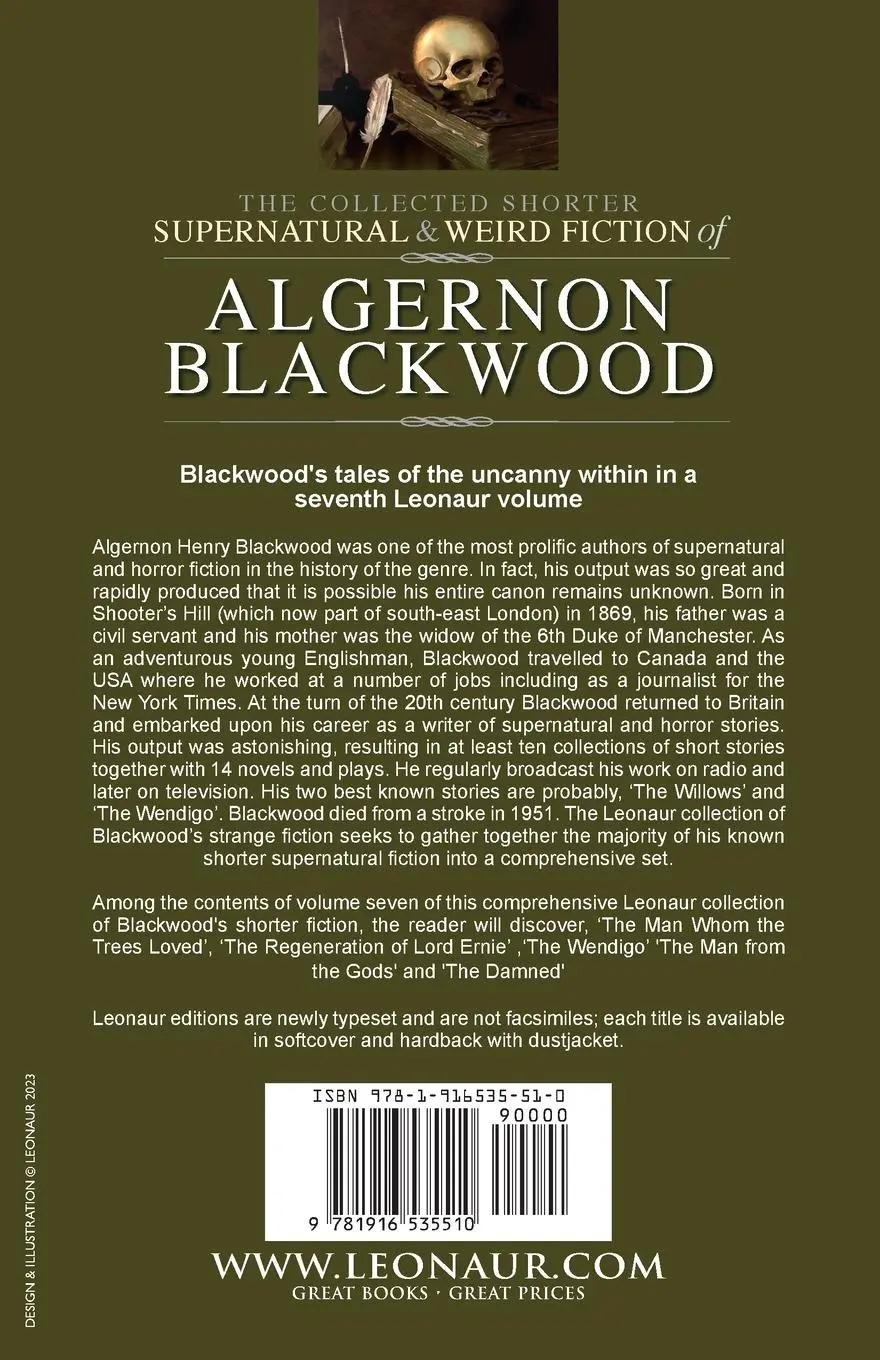 Rückseite: 9781916535510 | The Collected Shorter Supernatural &amp; Weird Fiction of Algernon...