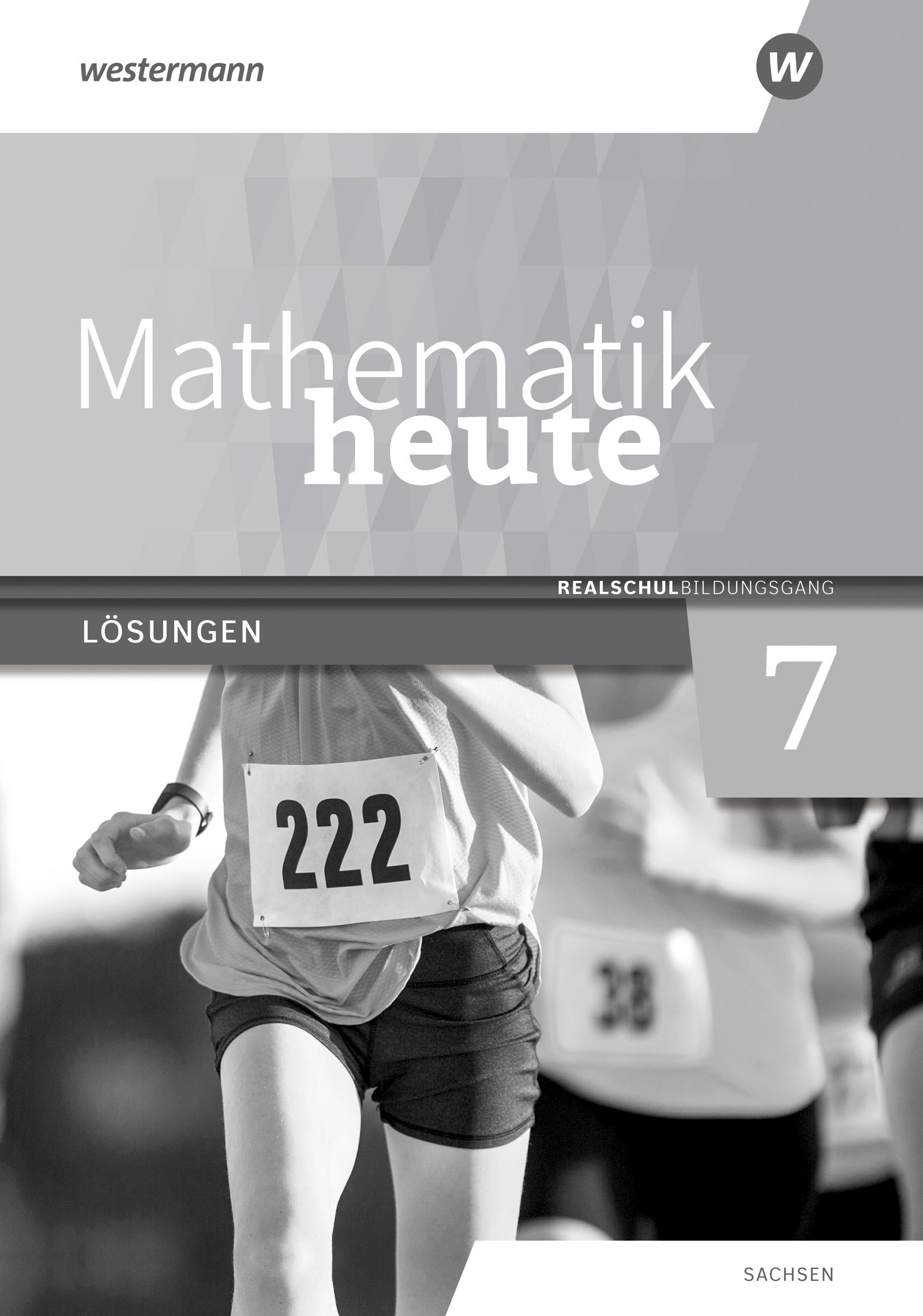 Cover: 9783141515510 | Mathematik heute 7. Lösungen. Realschulbildungsgang. Für Sachsen