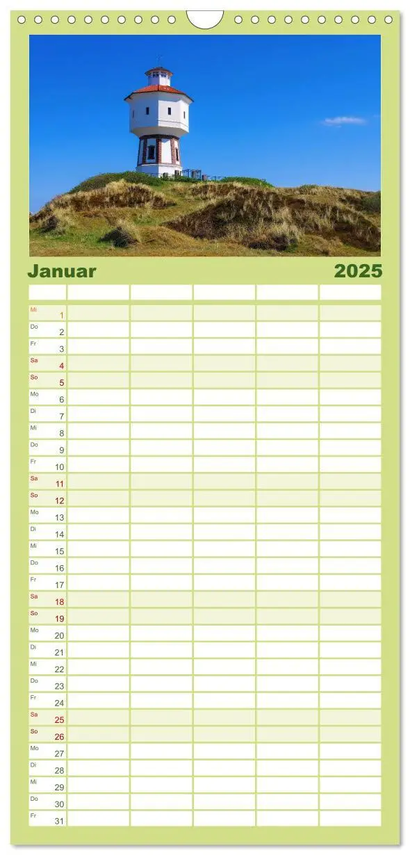 Bild: 9783457115510 | Familienplaner 2025 - Langeoog - Schönste Insel Ostfrieslands mit 5...