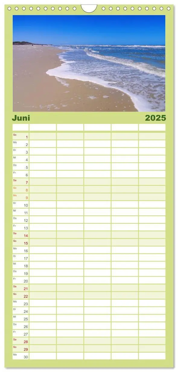 Bild: 9783457115510 | Familienplaner 2025 - Langeoog - Schönste Insel Ostfrieslands mit 5...