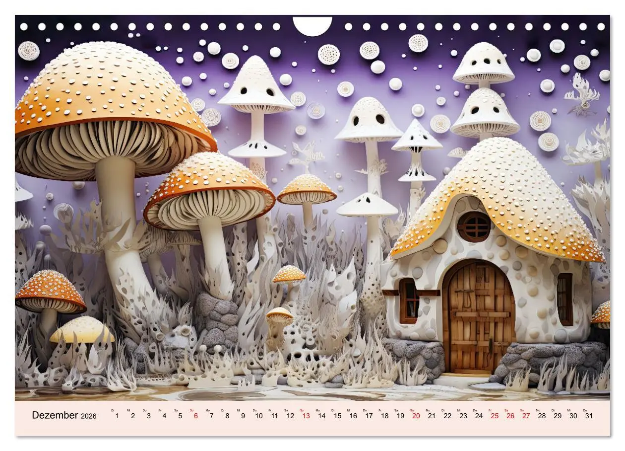 Bild: 9783457355510 | Magie der Pilze (Wandkalender 2026 DIN A4 quer), CALVENDO...