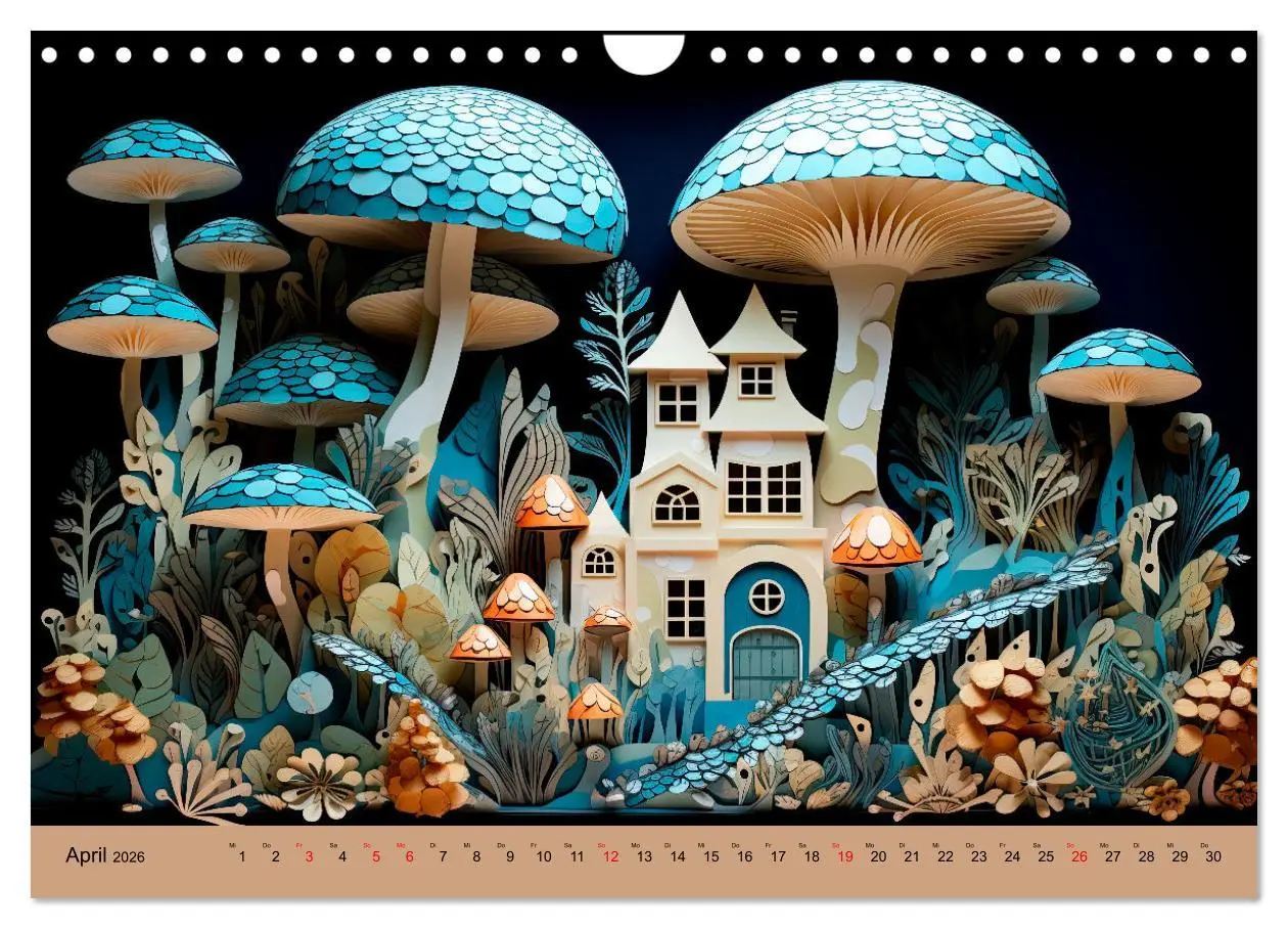 Bild: 9783457355510 | Magie der Pilze (Wandkalender 2026 DIN A4 quer), CALVENDO...