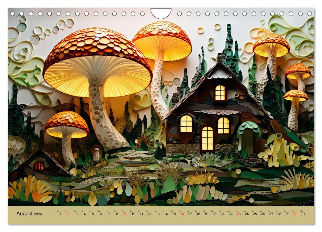 Bild: 9783457355510 | Magie der Pilze (Wandkalender 2026 DIN A4 quer), CALVENDO...