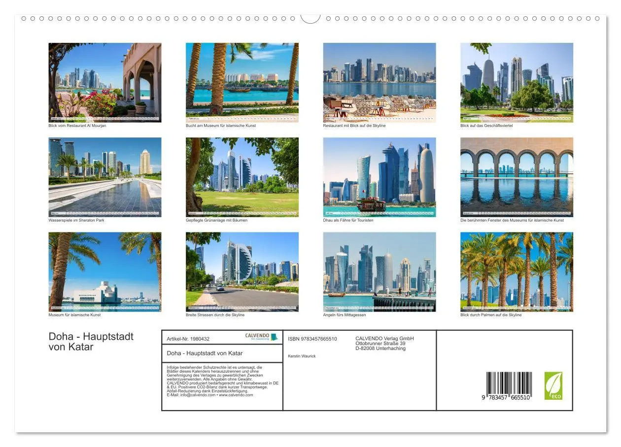 Bild: 9783457665510 | Doha - Hauptstadt von Katar (hochwertiger Premium Wandkalender 2026...