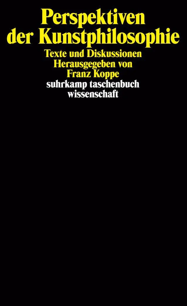 Cover: 9783518285510 | Perspektiven der Kunstphilosophie | Texte und Diskussionen | Koppe