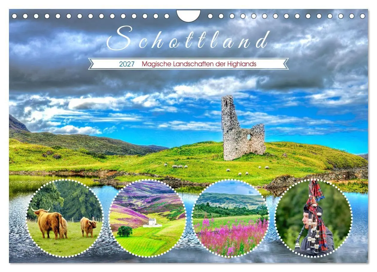 Cover: 9783569225510 | Schottland - Magische Landschaften der Highlands (Wandkalender 2027...