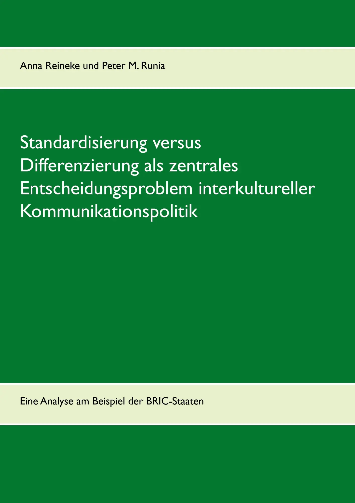 Cover: 9783734795510 | Standardisierung versus Differenzierung als zentrales...