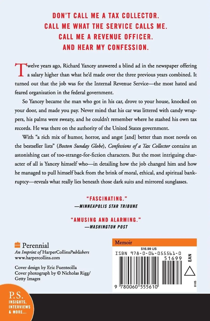 Rückseite: 9780060555610 | Confessions of a Tax Collector | One Man's Tour of Duty Inside the IRS