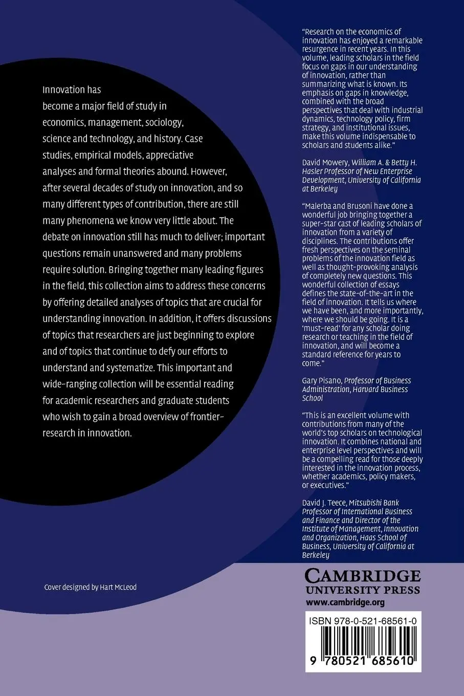 Rückseite: 9780521685610 | Perspectives on Innovation | Franco Malerba (u. a.) | Taschenbuch