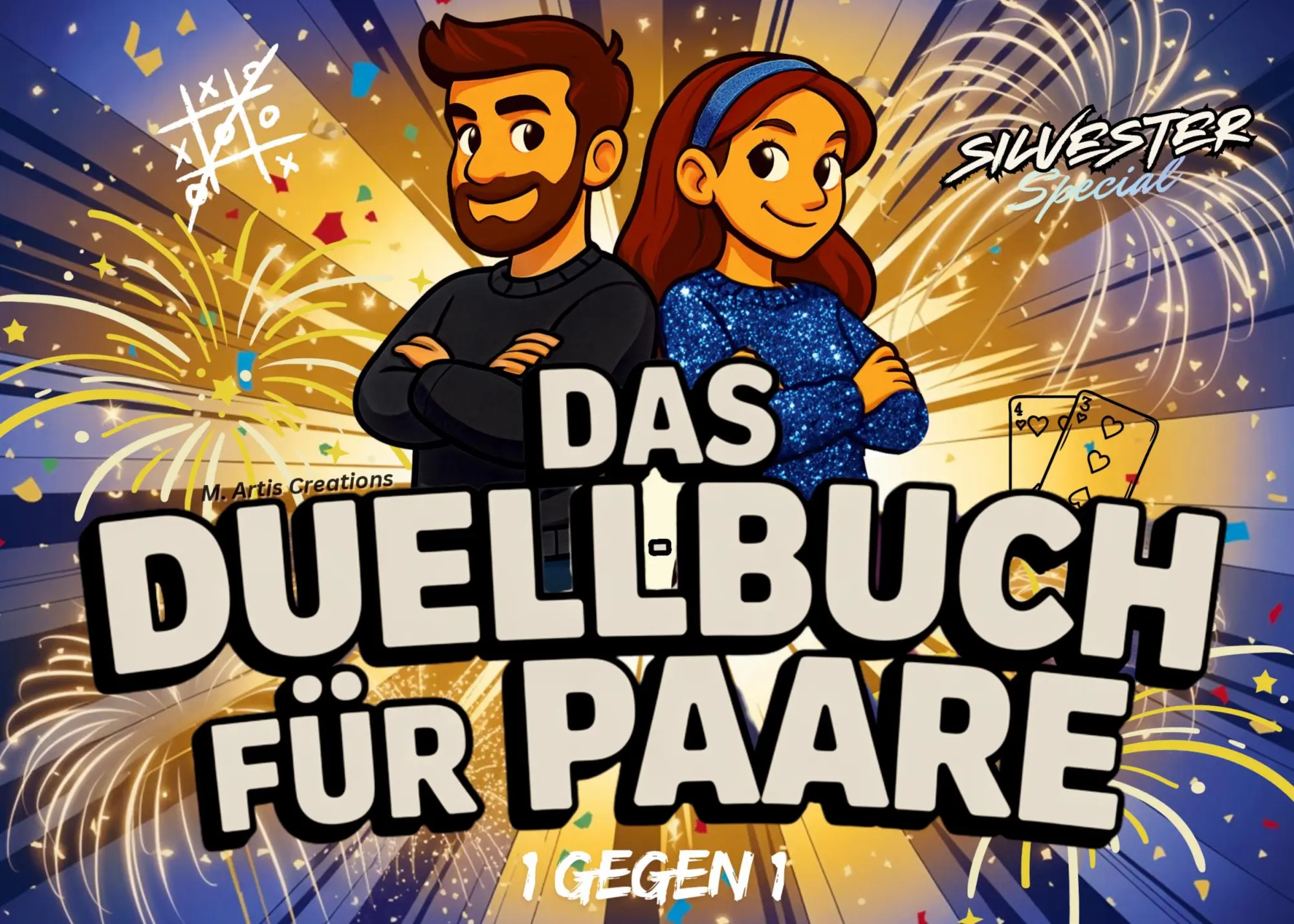 Cover: 9783695185610 | Das Duell-Buch für Paare / Silvester-Special | M. Artis Creations