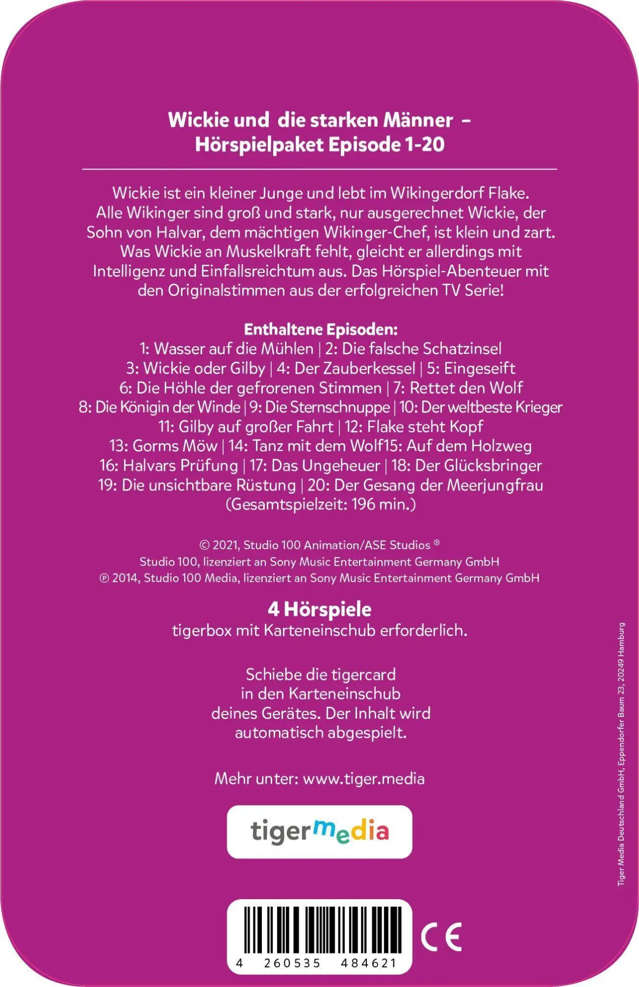 Bild: 4260535485710 | tigercards Multicard Multicard - Wickie und die starken Männer - 3...
