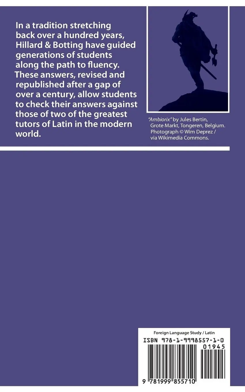 Rückseite: 9781999855710 | Key to Hillard and Botting's Elementary Latin Exercises | Taschenbuch