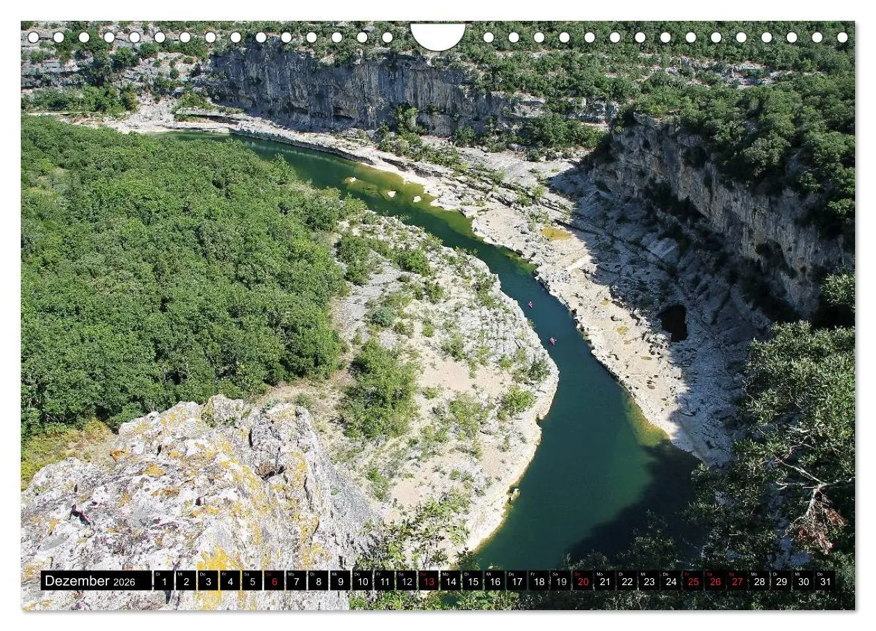 Bild: 9783516115710 | Ardèche, Grand Canyon Europas (Wandkalender 2026 DIN A4 quer),...