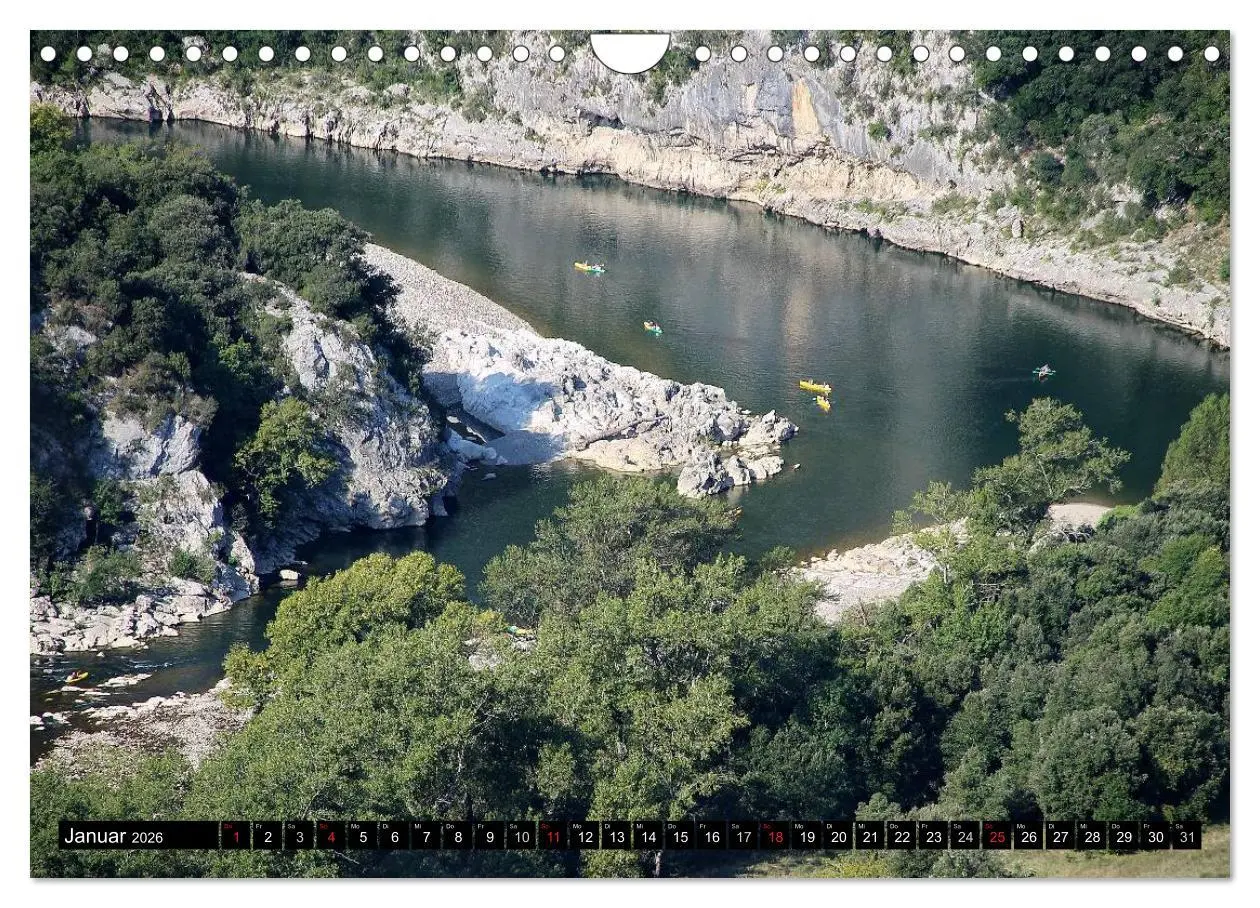 Bild: 9783516115710 | Ardèche, Grand Canyon Europas (Wandkalender 2026 DIN A4 quer),...