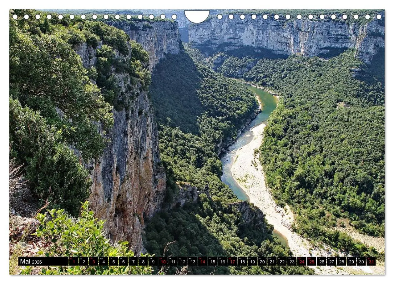 Bild: 9783516115710 | Ardèche, Grand Canyon Europas (Wandkalender 2026 DIN A4 quer),...