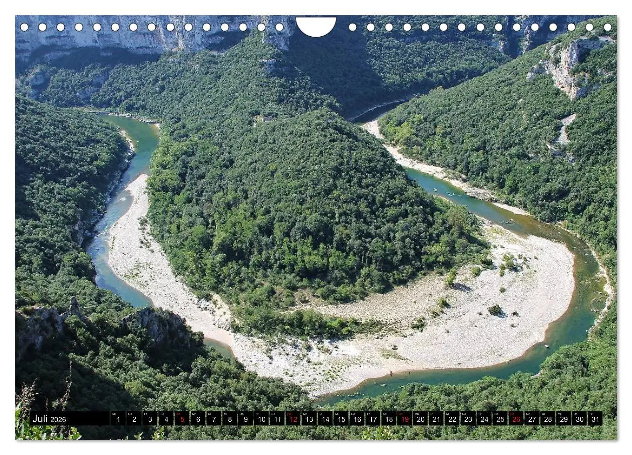 Bild: 9783516115710 | Ardèche, Grand Canyon Europas (Wandkalender 2026 DIN A4 quer),...