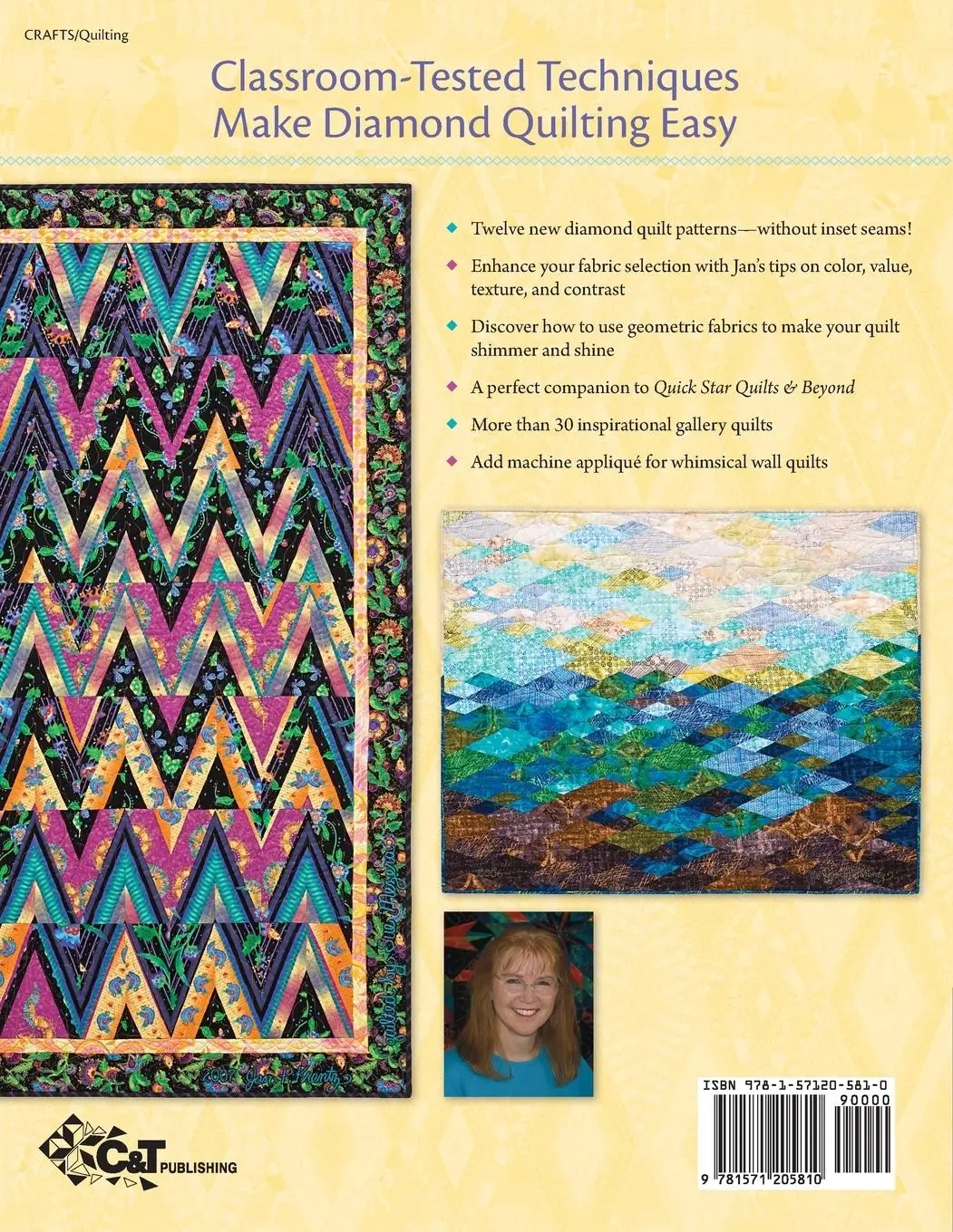 Rückseite: 9781571205810 | Quick Diamond Quilts &amp; Beyond | Jan P. Krentz | Taschenbuch | Englisch