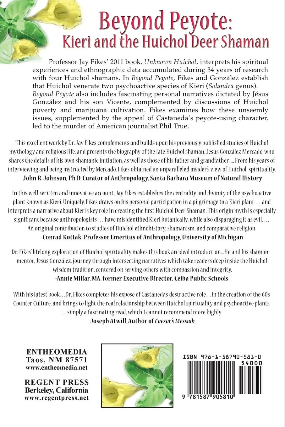 Rückseite: 9781587905810 | BEYOND PEYOTE Kieri and the Huichol Deer Shaman | Jay Fikes | Buch