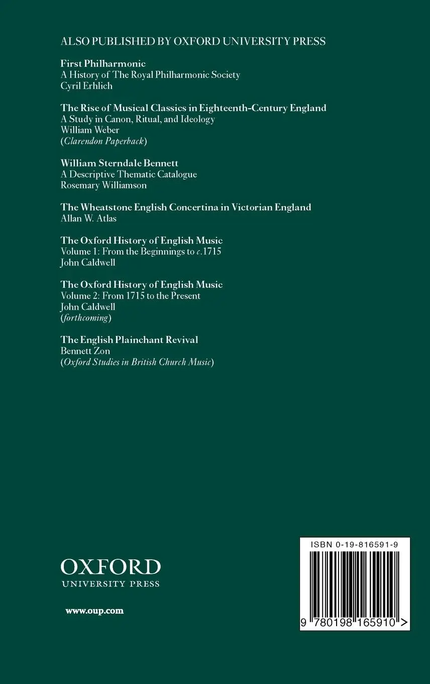 Rückseite: 9780198165910 | Domenico Dragonetti in England (1794-1846) | Fiona M Palmer | Buch