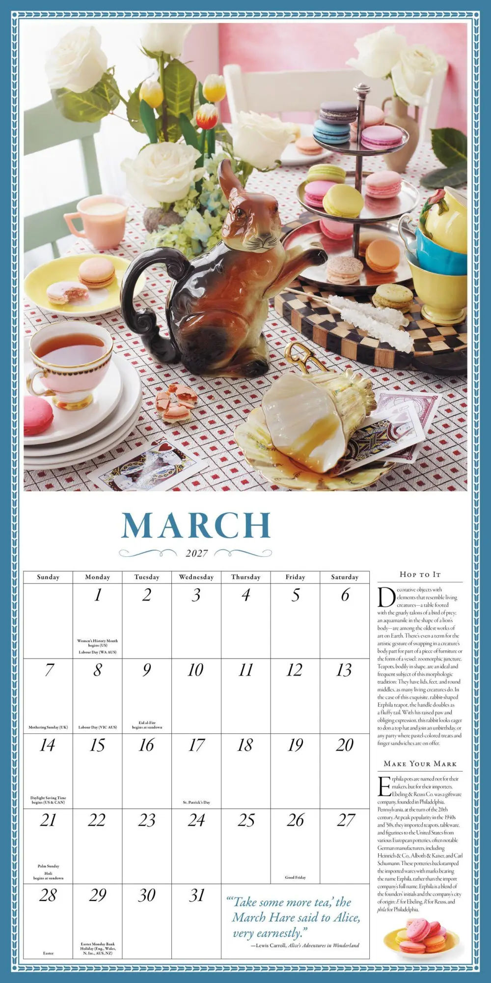Bild: 9781523535910 | The Collectible Teapot Wall Calendar 2027 | Workman Calendars | 2027
