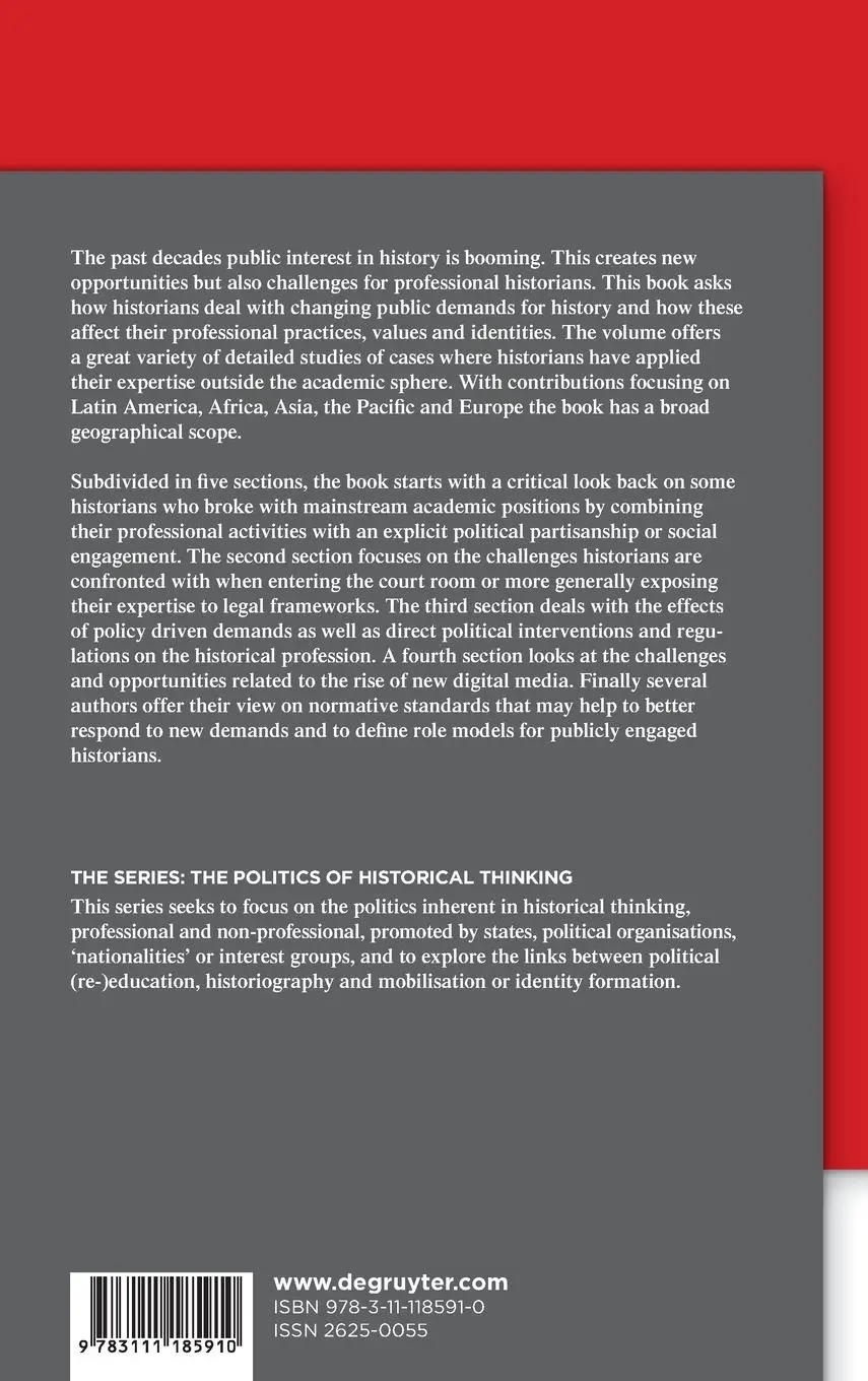 Rückseite: 9783111185910 | Professional Historians in Public | Old and New Roles Revisited | Buch