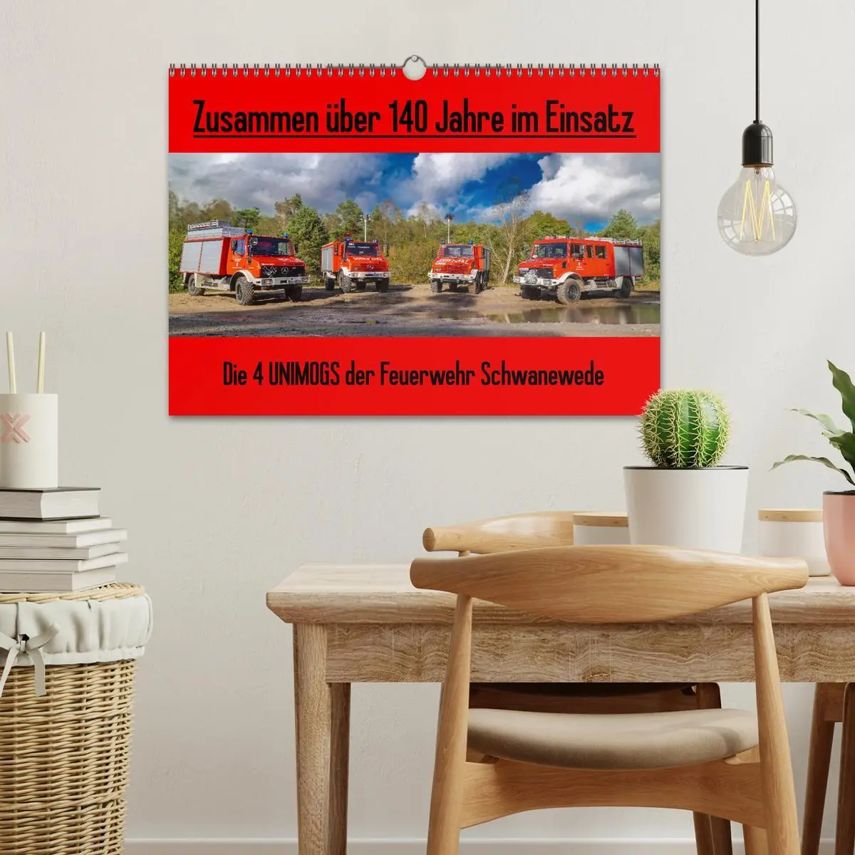 Bild: 9783457555910 | Die 4 UNIMOGS der Feuerwehr Schwanewede (Wandkalender 2026 DIN A3...