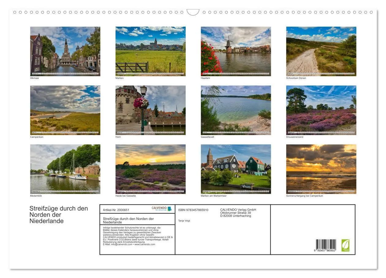 Bild: 9783457865910 | Streifzüge durch den Norden der Niederlande (Wandkalender 2026 DIN...