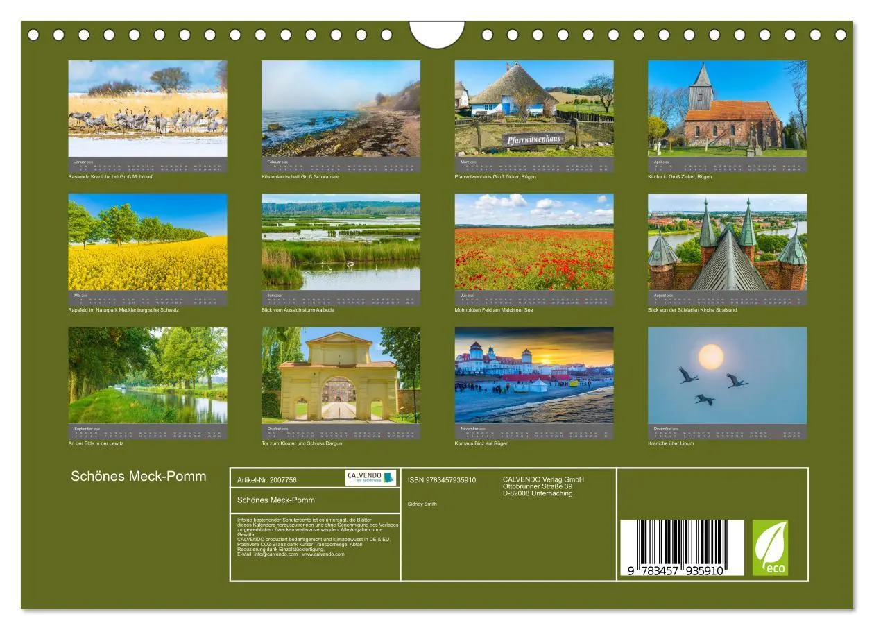 Bild: 9783457935910 | Schönes Meck-Pomm (Wandkalender 2026 DIN A4 quer), CALVENDO...