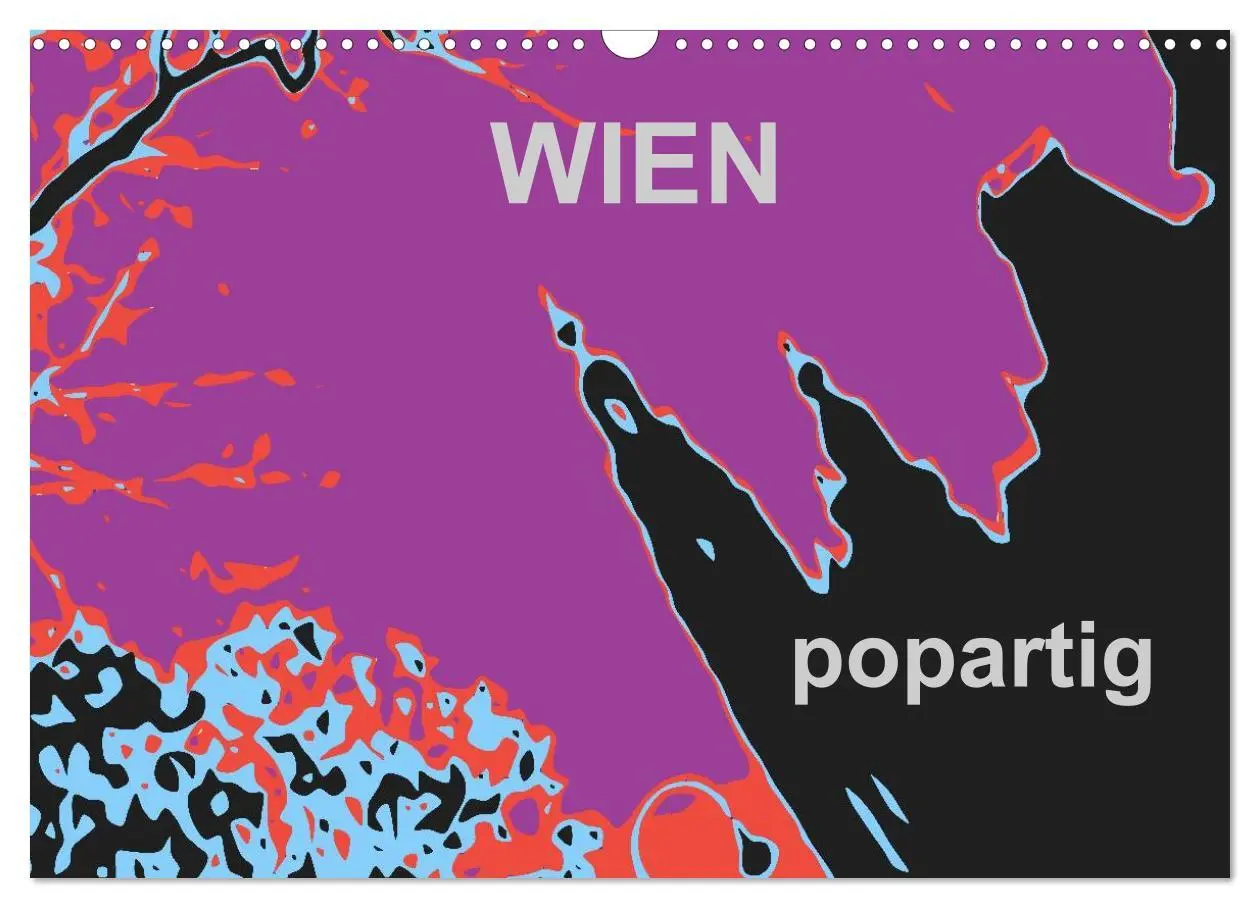 Cover: 9783516025910 | WIEN popartig (Wandkalender 2026 DIN A3 quer), CALVENDO Monatskalender