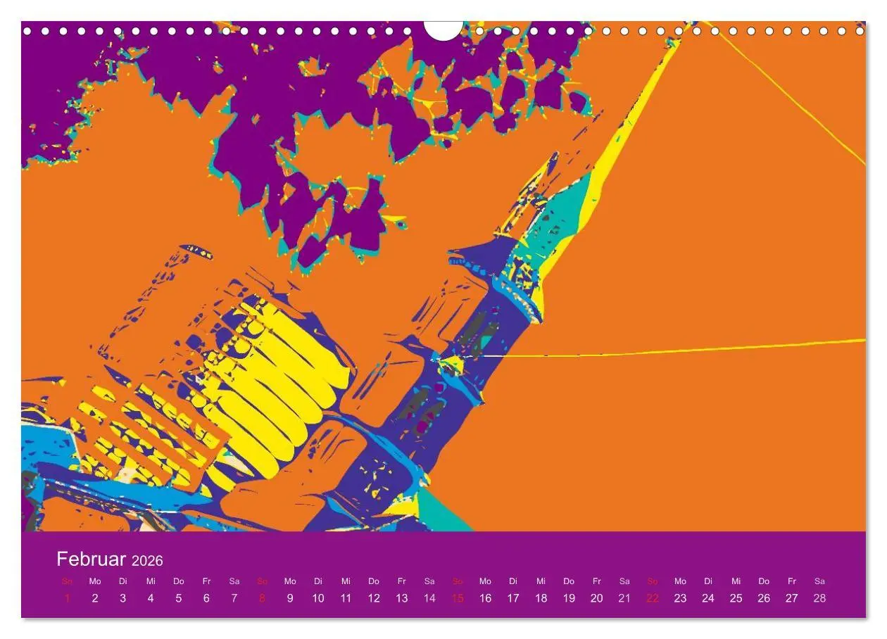 Bild: 9783516025910 | WIEN popartig (Wandkalender 2026 DIN A3 quer), CALVENDO Monatskalender