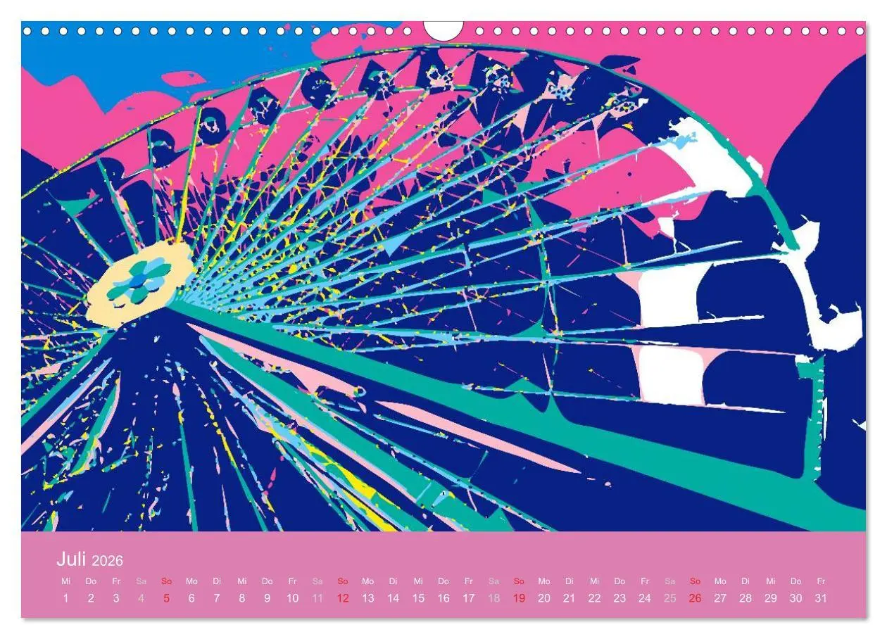 Bild: 9783516025910 | WIEN popartig (Wandkalender 2026 DIN A3 quer), CALVENDO Monatskalender